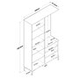 Hanah Home Soporte de Entrada EA147 - 4486 Nogal y Blanco